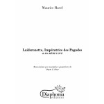 LAIDERONETTE, IMPERATRICE DES PAGODES for marimba and piano
